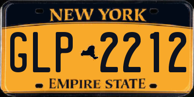 NY license plate GLP2212