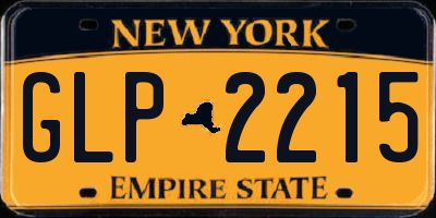 NY license plate GLP2215