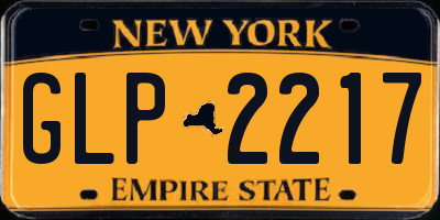 NY license plate GLP2217