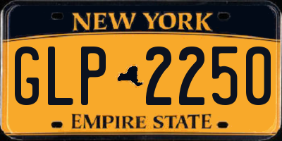 NY license plate GLP2250