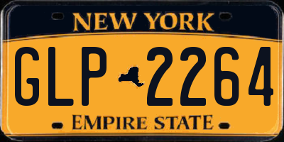 NY license plate GLP2264