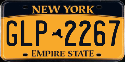 NY license plate GLP2267