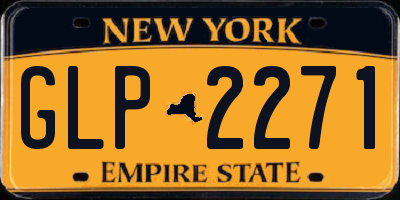NY license plate GLP2271