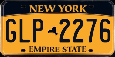 NY license plate GLP2276