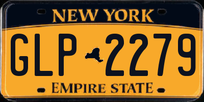 NY license plate GLP2279