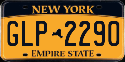 NY license plate GLP2290