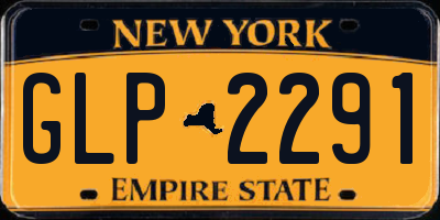 NY license plate GLP2291