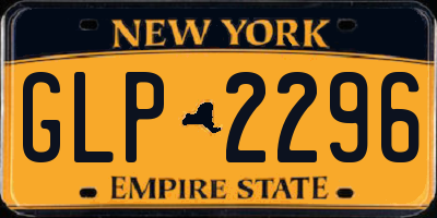 NY license plate GLP2296