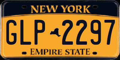 NY license plate GLP2297