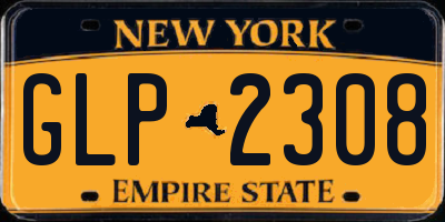 NY license plate GLP2308