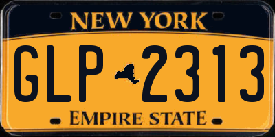 NY license plate GLP2313