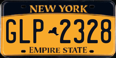 NY license plate GLP2328