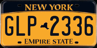 NY license plate GLP2336