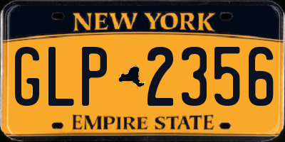 NY license plate GLP2356