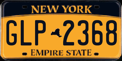 NY license plate GLP2368