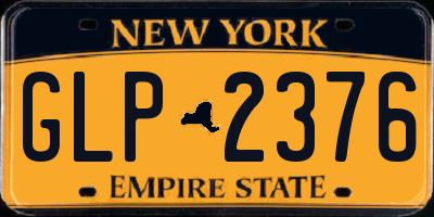 NY license plate GLP2376