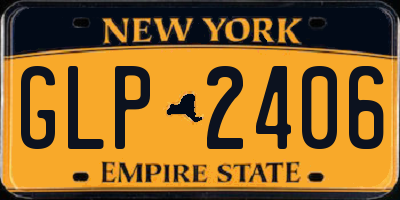 NY license plate GLP2406