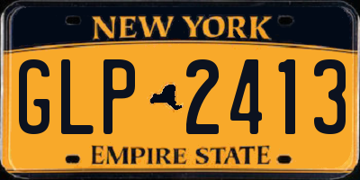 NY license plate GLP2413