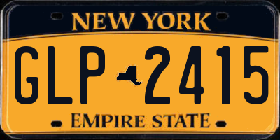 NY license plate GLP2415