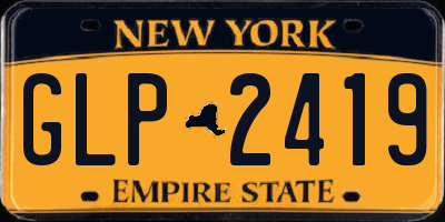 NY license plate GLP2419
