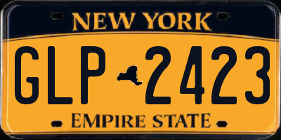 NY license plate GLP2423