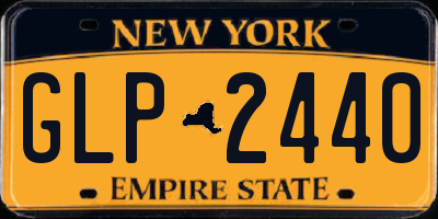 NY license plate GLP2440