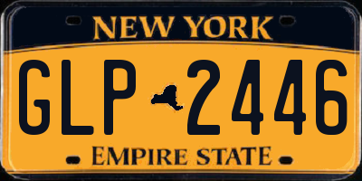NY license plate GLP2446