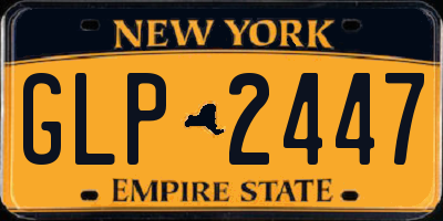 NY license plate GLP2447