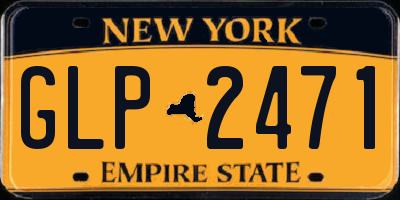 NY license plate GLP2471