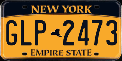 NY license plate GLP2473