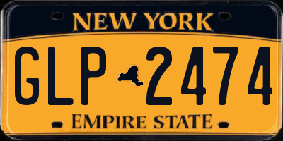 NY license plate GLP2474