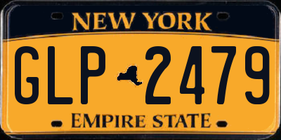 NY license plate GLP2479