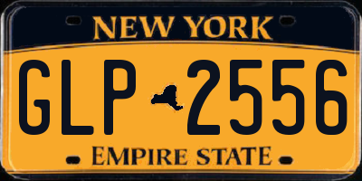 NY license plate GLP2556