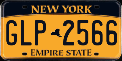 NY license plate GLP2566