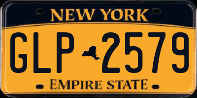 NY license plate GLP2579