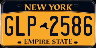 NY license plate GLP2586