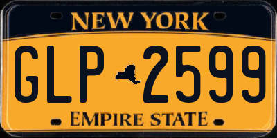 NY license plate GLP2599