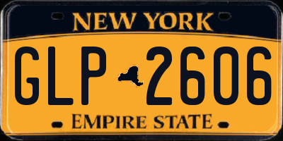 NY license plate GLP2606