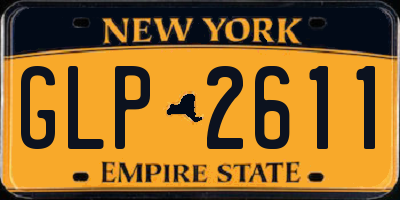 NY license plate GLP2611
