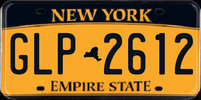 NY license plate GLP2612
