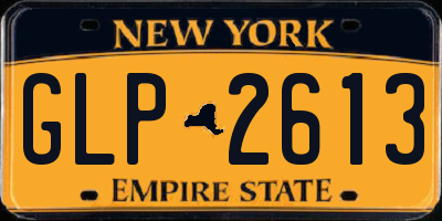 NY license plate GLP2613