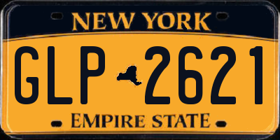 NY license plate GLP2621