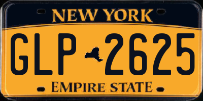 NY license plate GLP2625