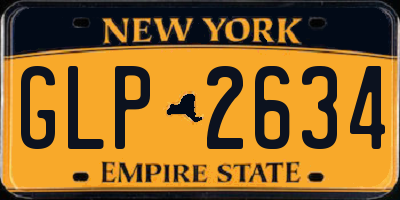 NY license plate GLP2634