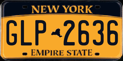 NY license plate GLP2636
