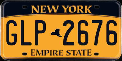 NY license plate GLP2676