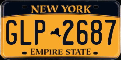 NY license plate GLP2687