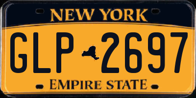 NY license plate GLP2697