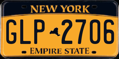 NY license plate GLP2706