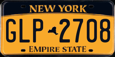 NY license plate GLP2708